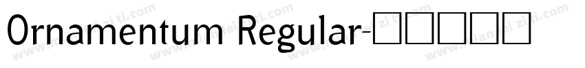 Ornamentum Regular字体转换
